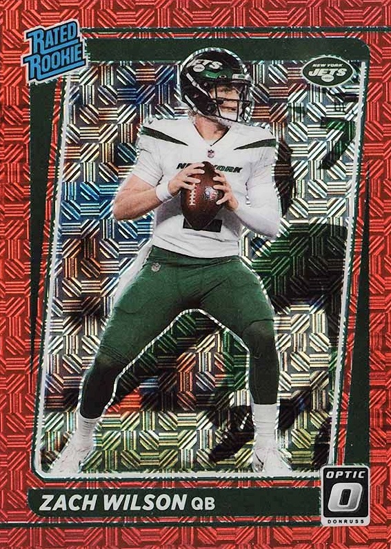 2021 Panini Donruss Optic Zach Wilson #202 Football Card