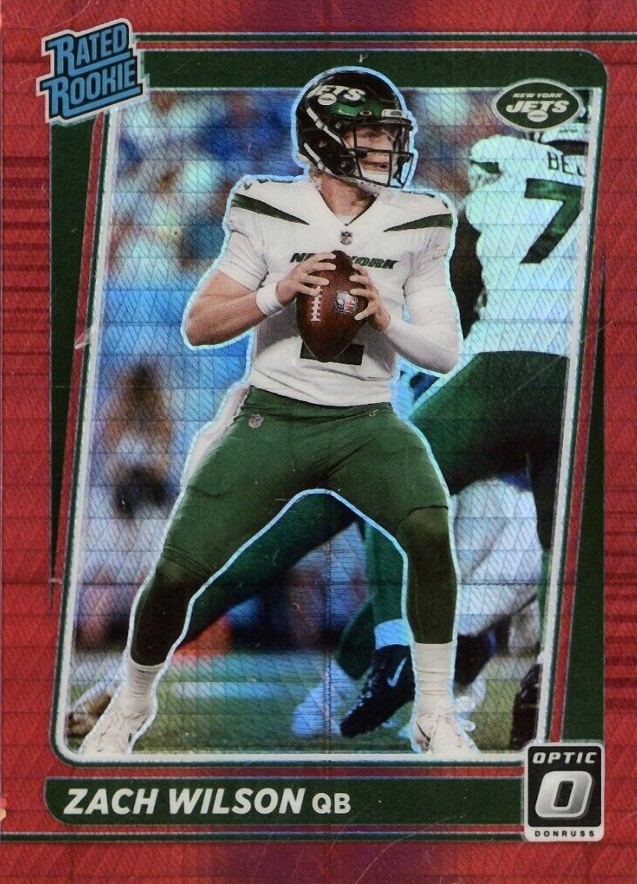 2021 Panini Donruss Optic Zach Wilson #202 Football Card