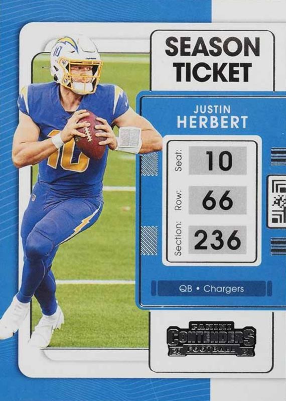 2021 Panini Contenders Justin Herbert #51 Football Card