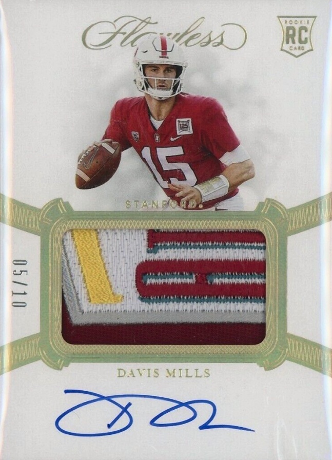 2021 Panini Flawless Collegiate Davis Mills #61 Football Card