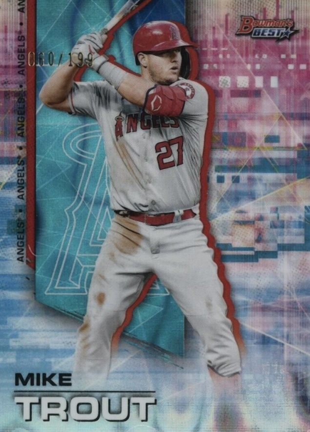 2021 Bowman's Best Mike Trout #1 Baseball Card