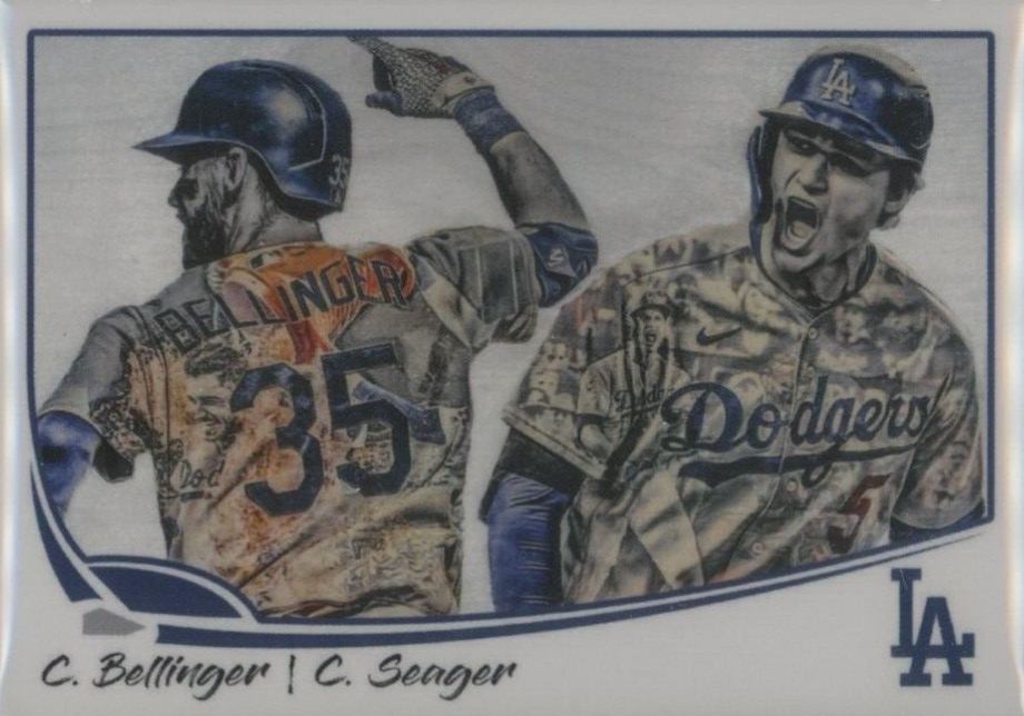 2021 Topps PROJECT70 Cody Bellinger/Corey Seager #104 Baseball Card