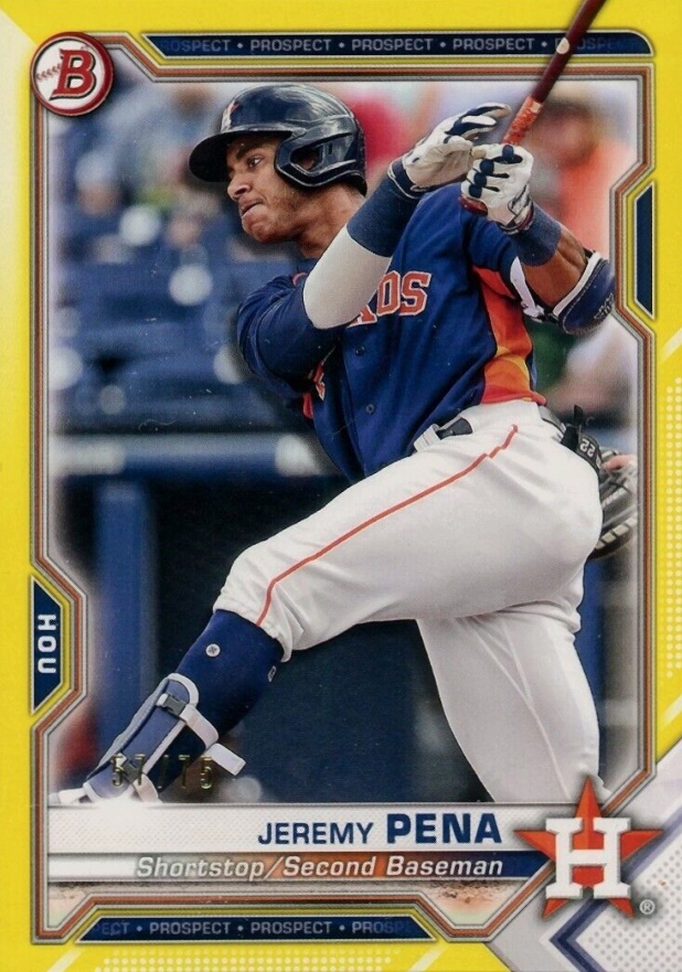 2021 Bowman Paper Prospects Jeremy Pena #BP11 Baseball Card