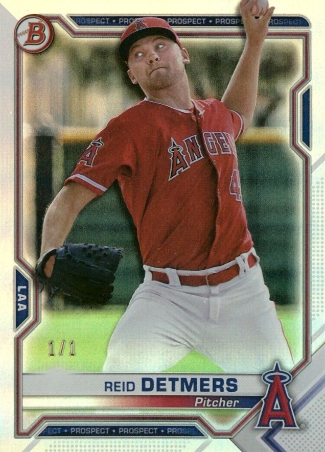 2021 Bowman Paper Prospects Reid Detmers #BP26 Baseball Card