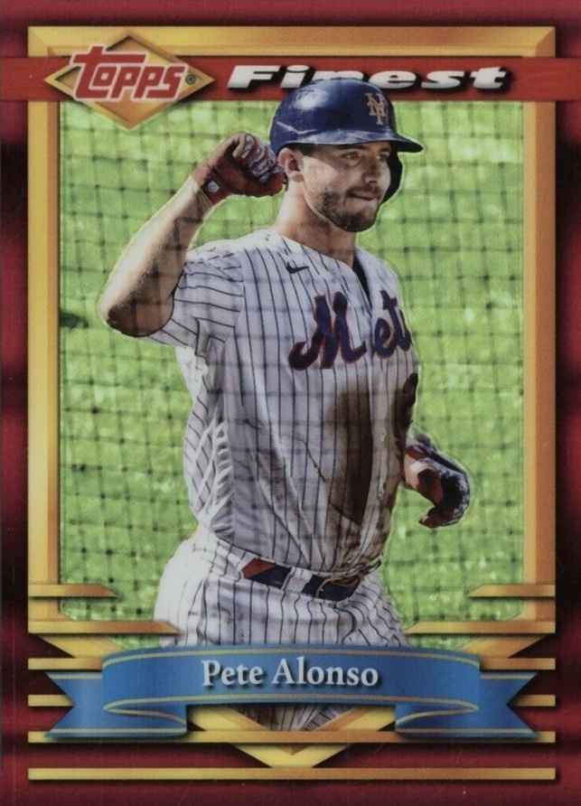 2021 Topps Finest Flashbacks Pete Alonso #56 Baseball Card