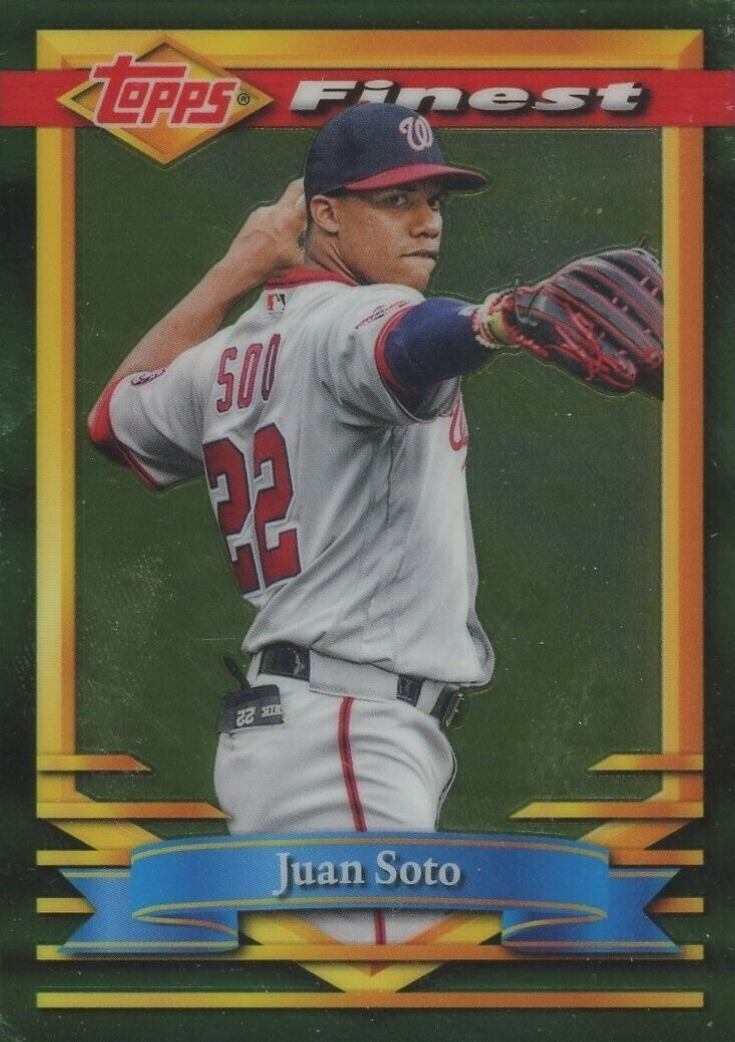 2021 Topps Finest Flashbacks Juan Soto #117 Baseball Card