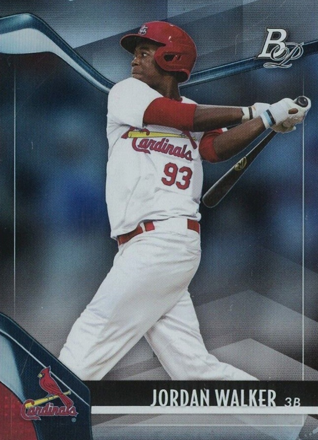 2021 Bowman Platinum Top Prospects Jordan Walker #TOP34 Baseball Card