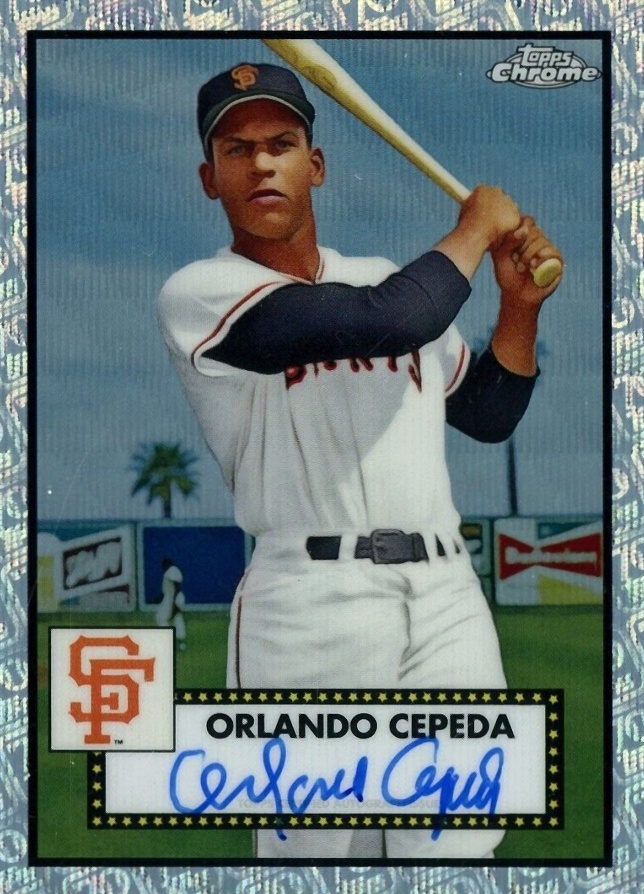 2021 Topps Chrome Platinum Anniversary Autographs Orlando Cepeda #OC Baseball Card