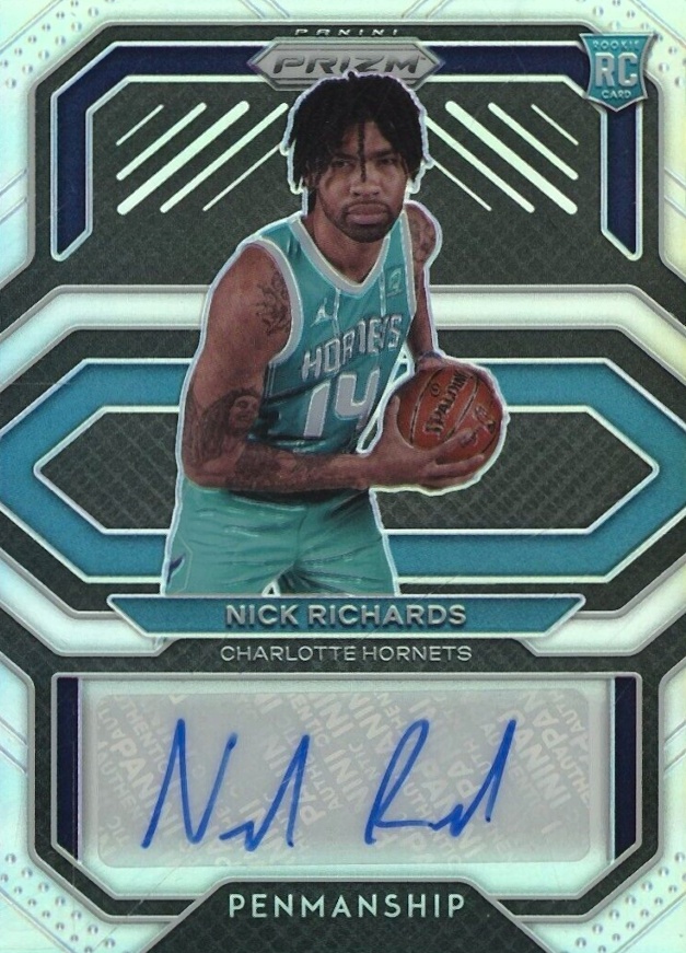 2020 Panini Prizm Rookie Penmanship Nick Richards #RPNRS Basketball Card