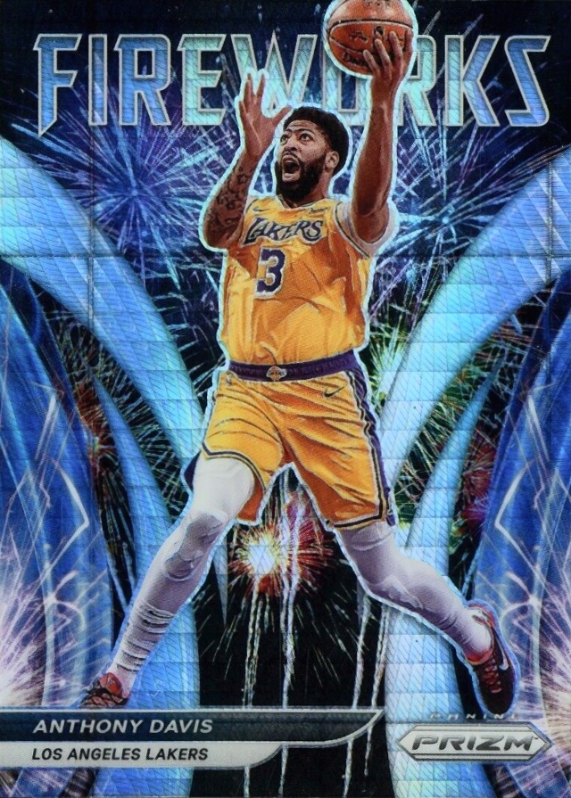 2021 Panini Prizm Fireworks Anthony Davis #16 Basketball Card