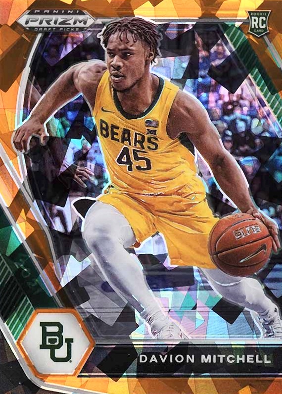 2021 Panini Prizm Draft Picks Davion Mitchell #13 Basketball Card