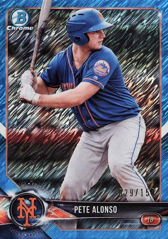 2018 Bowman Prospects Chrome Pete Alonso #137 Baseball Card