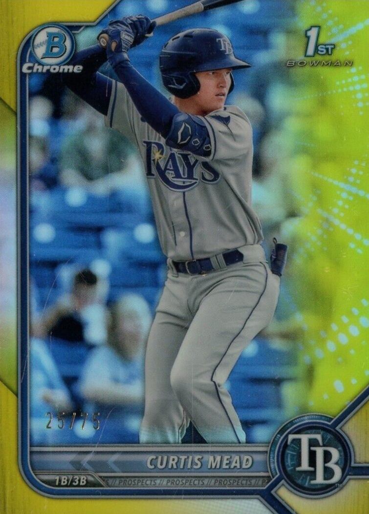 2022 Bowman Chrome Prospects Curtis Mead #BCP10 Baseball Card