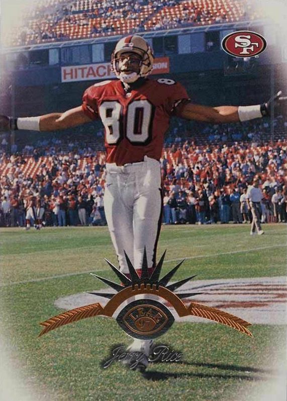 1997 Leaf Jerry Rice #8 Football Card