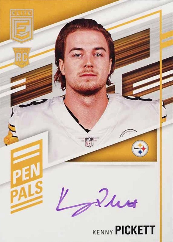 2022 Panini Donruss Elite Pen Pals Autographs Kenny Pickett #PPKP Football Card