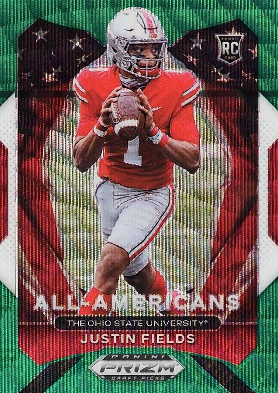 2021 Panini Prizm Draft Picks Justin Fields #192 Football Card