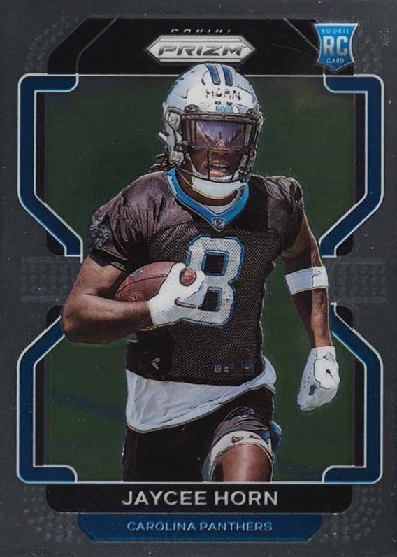 2021 Panini Prizm Jaycee Horn #373 Football Card