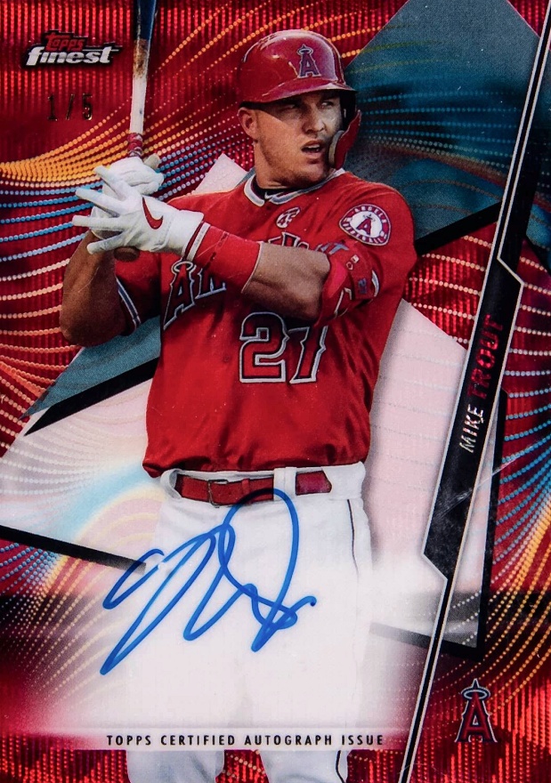 2020 Finest Autographs Mike Trout #FAMT Baseball Card