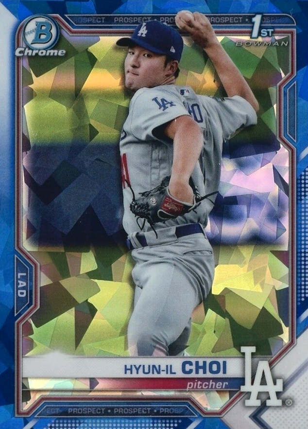 2021 Bowman Sapphire Edition Chrome Prospects Hyun-IL Choi #BCP130 Baseball Card