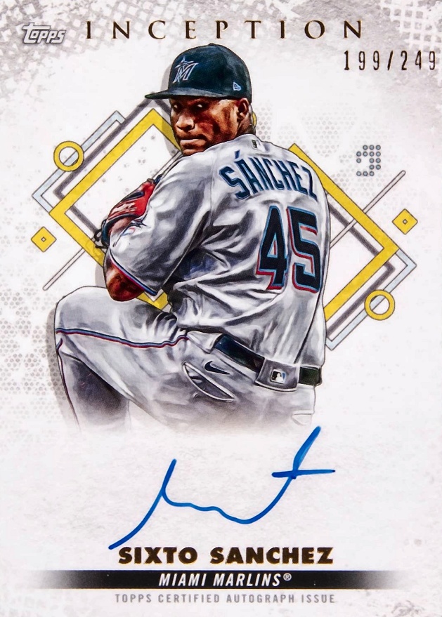 2022 Topps Inception Rookie and Emerging Stars Autographs Sixto Sanchez #BRESSS Baseball Card