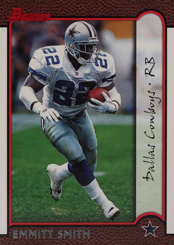 1999 Bowman Emmitt Smith #40 Football Card