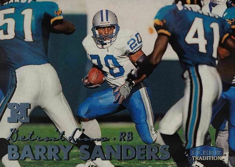 1999 Fleer Tradition Barry Sanders #3 Football Card