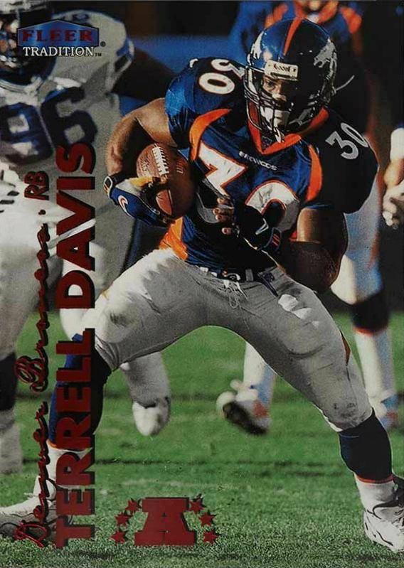 1999 Fleer Tradition Terrell Davis #4 Football Card