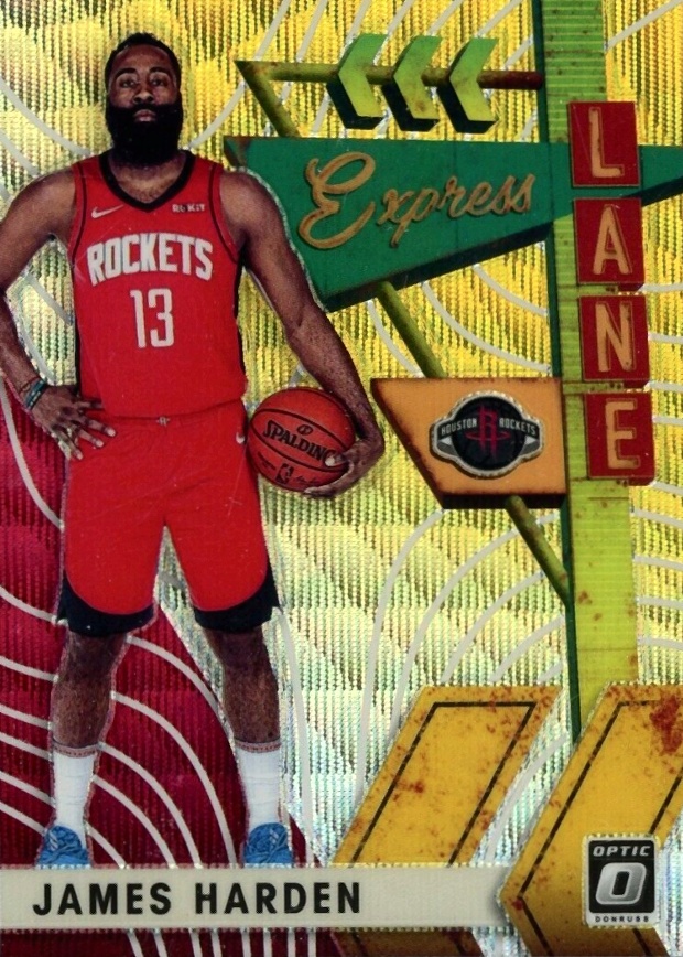 2019 Panini Donruss Optic Express Lane James Harden #1 Basketball Card