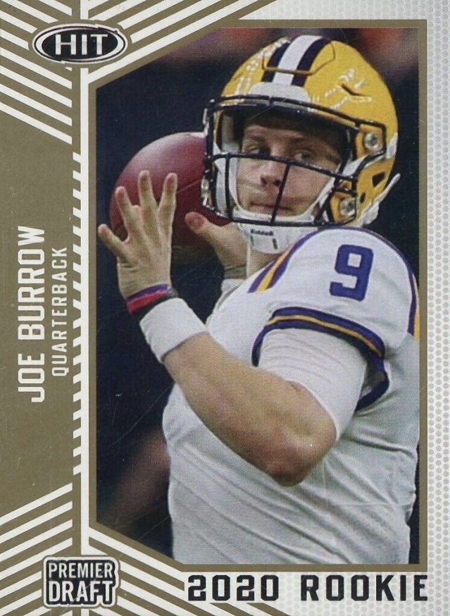 2020 SAGE Hit Premier Draft Joe Burrow #56 Football Card