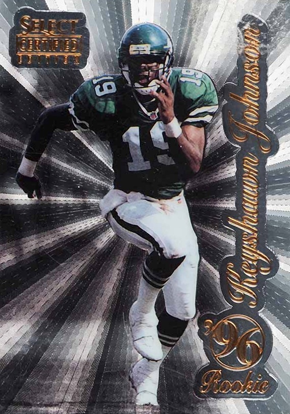 1996 Select Certified Premium Stock Keyshawn Johnson #105 Football Card