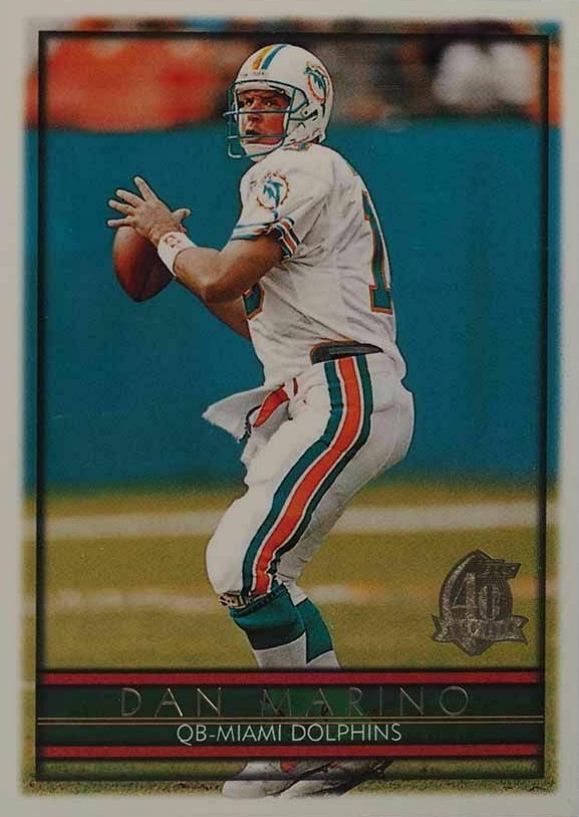 1996 Topps Dan Marino #390 Football Card