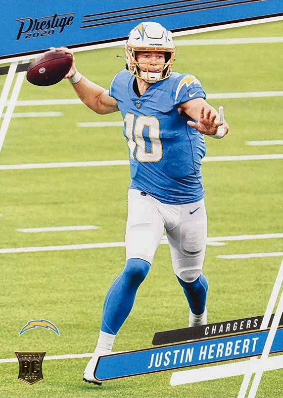 2020 Panini Chronicles Prestige Justin Herbert #303 Football Card