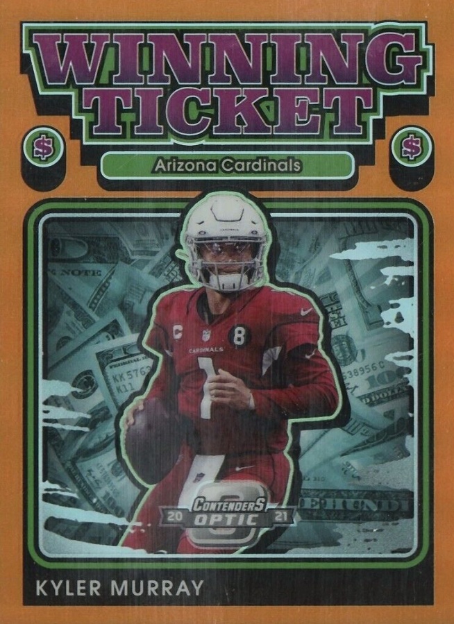 2021 Panini Contenders Optic Winning Tickets Kyler Murray #WT2 Football Card