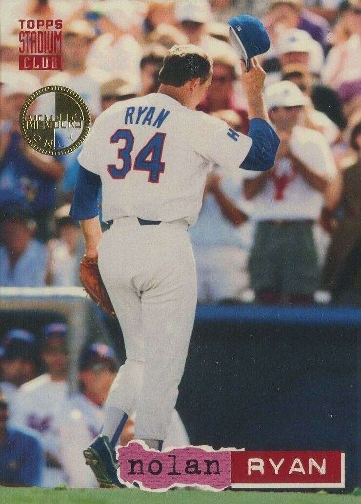 1994 Stadium Club Nolan Ryan #34 Baseball Card