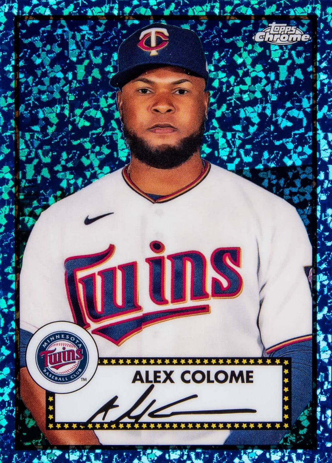 2021 Topps Chrome Platinum Anniversary Alex Colome #445 Baseball Card