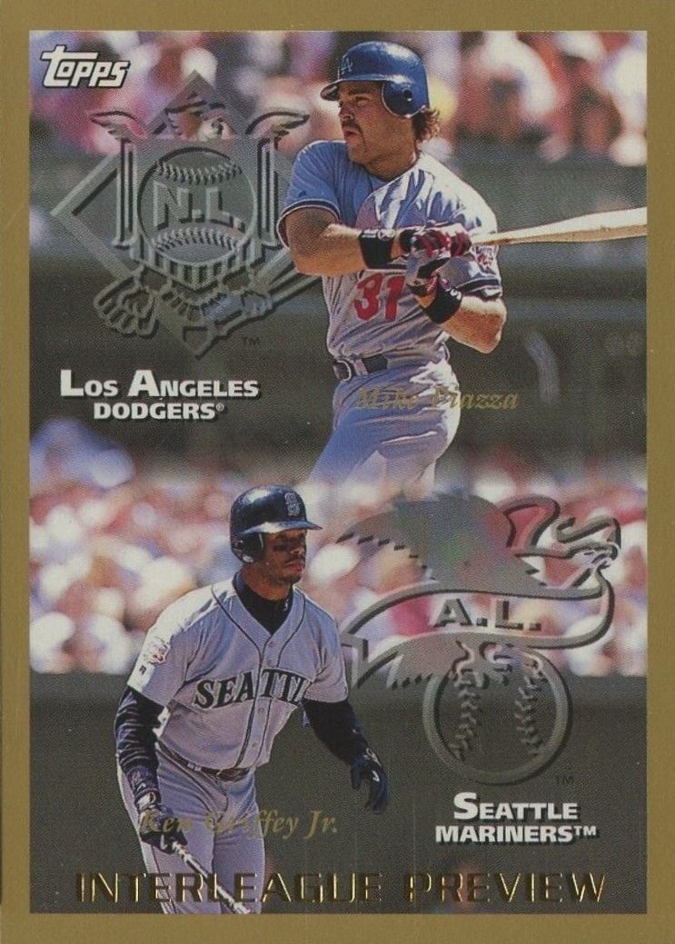 1998 Topps Ken Griffey Jr./Mike Piazza #479 Baseball Card
