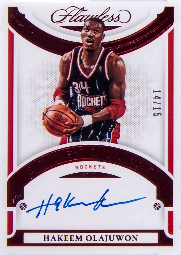 2020 Panini Flawless Excellence Signatures Hakeem Olajuwon #EXSHAK Basketball Card