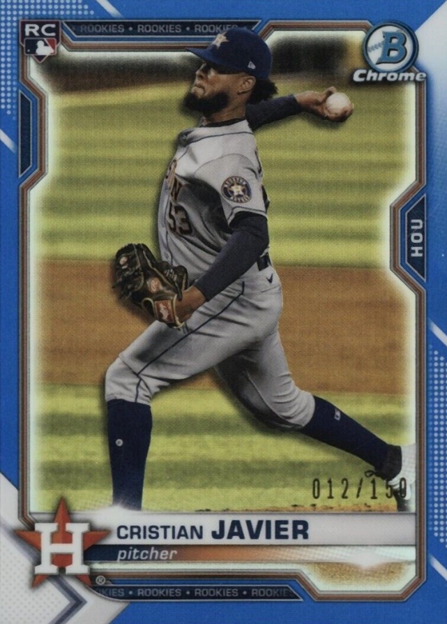 2021 Bowman Chrome Cristian Javier #80 Baseball Card