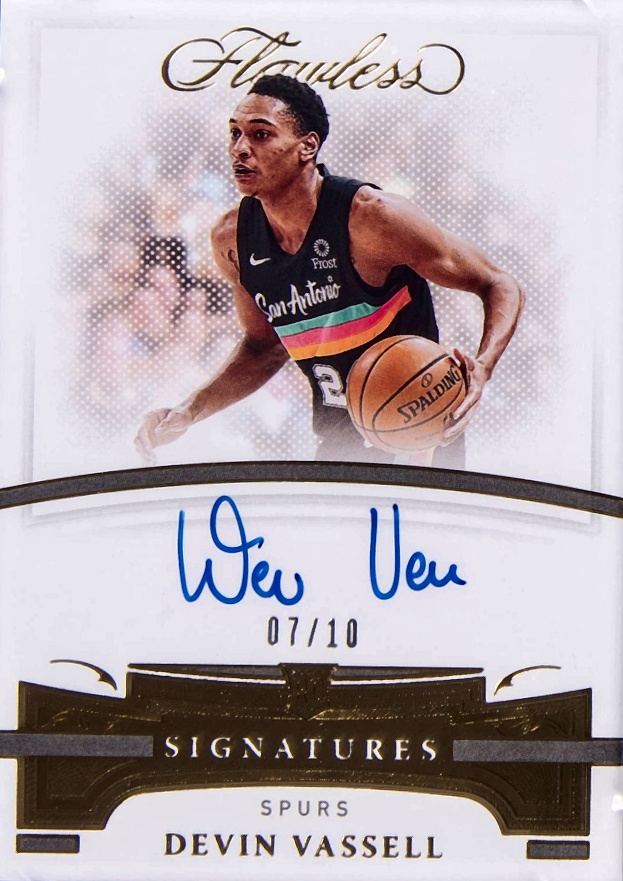 2020 Panini Flawless Flawless Autographs Devin Vassell #AUTVAS Basketball Card