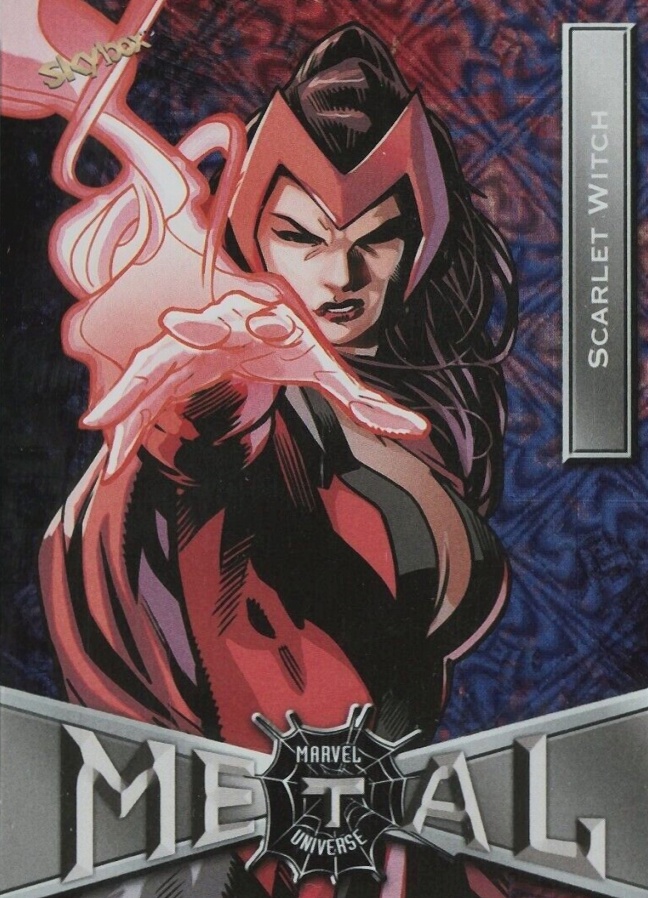 2022 Skybox Marvel Metal Universe Spider-Man Scarlet Witch #172 Non-Sports Card