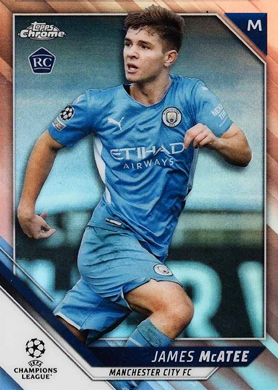 2021 Topps Chrome UEFA Champions League James Mcatee #53 Soccer Card