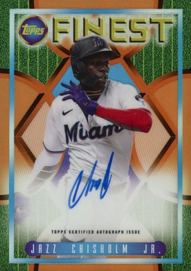 2022 Topps Finest Flashbacks 1995 Finest Autograph Jazz Chisholm Jr. #JC Baseball Card