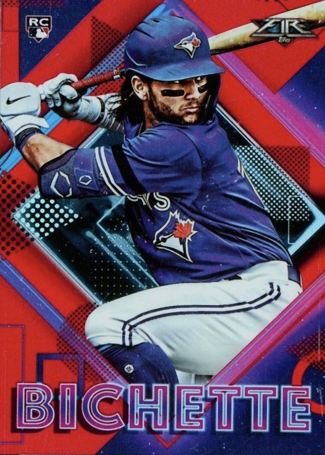 2020 Topps Fire Bo Bichette #71 Baseball Card