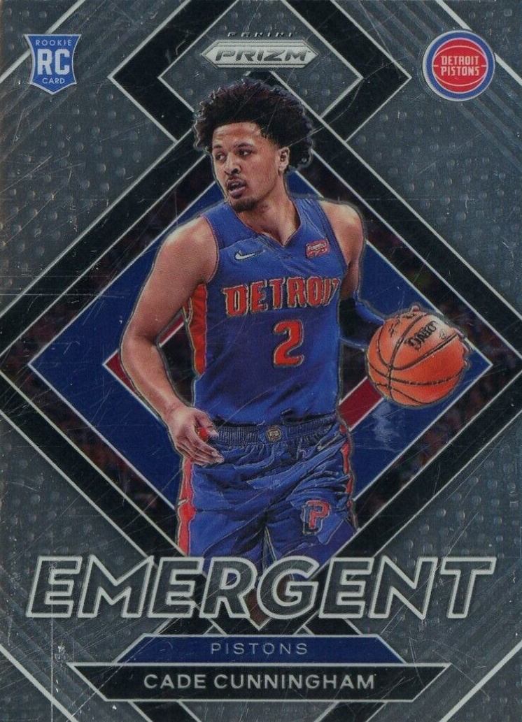 2021 Panini Prizm Emergent Cade Cunningham #22 Basketball Card