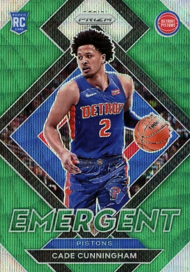 2021 Panini Prizm Emergent Cade Cunningham #22 Basketball Card