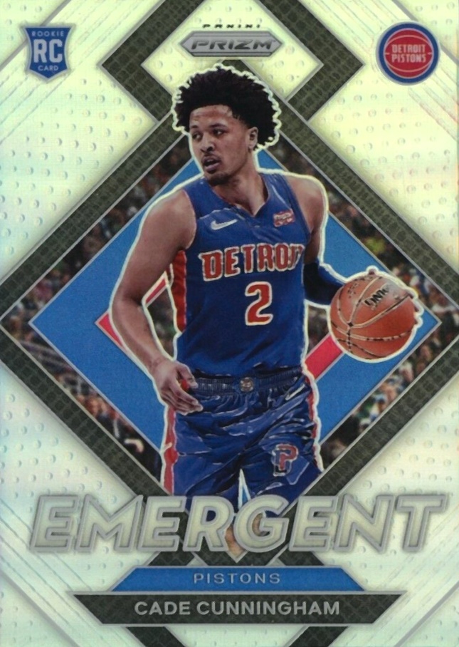 2021 Panini Prizm Emergent Cade Cunningham #22 Basketball Card