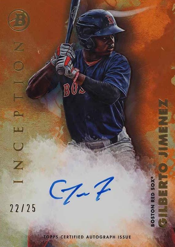 2021 Bowman Inception Autographs Gilberto Jimenez #PAGJ Baseball Card