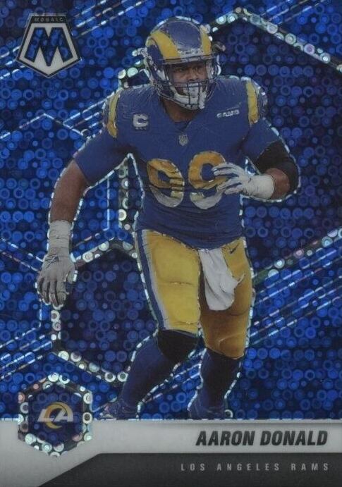 2021 Panini Mosaic Aaron Donald #120 Football Card