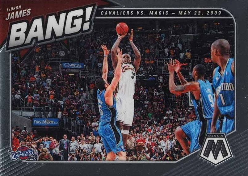 2020 Panini Mosaic Bang! LeBron James #11 Basketball Card