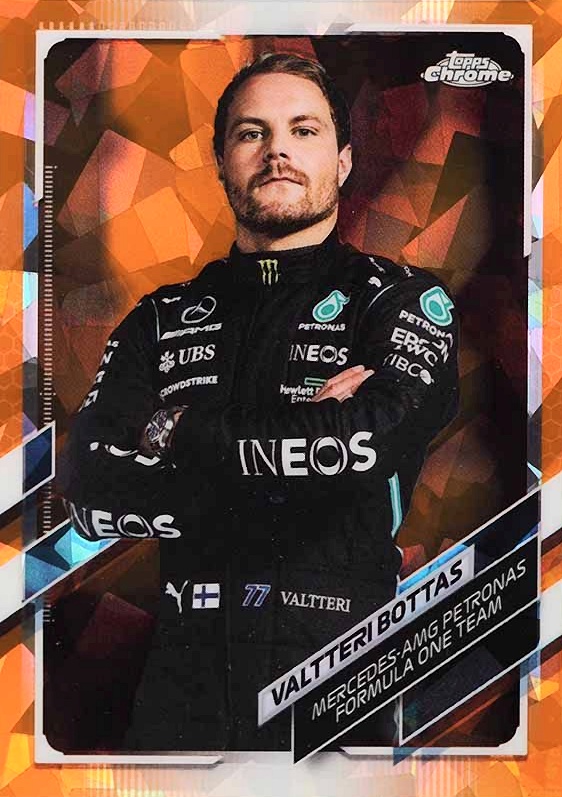 2021  Topps Chrome Formula 1 Sapphire Edition Valtteri Bottas #2 Other Sports Card